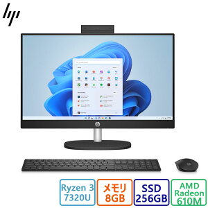 Vi HP(q[bgEpbJ[h) fXNgbvp\R HP All-in-One 24-cr0001jp G^f /AMD Ryzen 3/8GB/256GB/23.8/Win 11