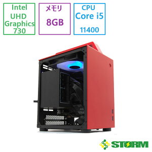 Vi STORM(Xg[) Q[~OPC STORM RpNgPC / TS-I5400MT8R (RED) / TChKXplEA~P[X̗p /i5/8GB/500GB