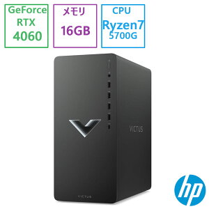 Vi HP(q[bgEpbJ[h) fXNgbvp\R HP Victus by HP 15L Gaming Desktop TG02-0001jp AhoXf [}CJVo[]/RTX 4060