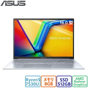 ASUS(GCX[X) m[gp\R ASUS Vivobook X V[Y/16.0^/Ryzen 5/8GB/512GB/Radeon OtBbNX/Win 11 Home 64rbg/Vi