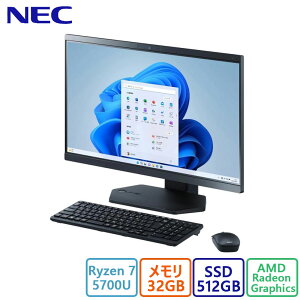 NEC({dC) fXNgbvp\R NEC LAVIE A23 PC-A2366DKB/Ryzen 7/32GB/512GB/23.8^/NEC Refreshed PC/W