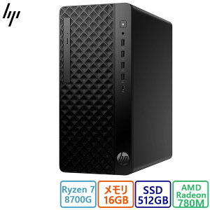 HP(ヒューレット・パッカード) デスクトップパソコン HP ProDesk 2 Tower G1a Ryzen 7 8700G・16GBメモリ・512GB SSD・Windows 11・DVD・新品
