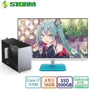 Vi STORM(Xg[) Q[~OPC STORM RpNgPC/TS-I7700GTX66TIMIJ/TChKXplEA~P[X̗p /GeForce GTX1660Ti/23.8^tHD