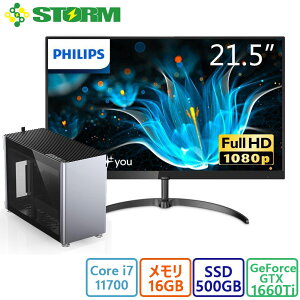 Vi STORM(Xg[) Q[~OPC STORM RpNgPC/TS-I7700GTX66TIMIJ/TChKXplEA~P[X̗p /GeForce GTX1660Ti/21.5^