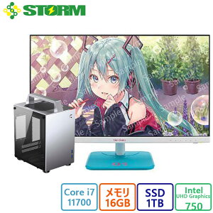 Vi STORM(Xg[) Q[~OPC STORM RpNgPC/TS-I7700MT8S/ TChKXplEA~P[X̗p /~NR{fBXvC 23.8^tHD