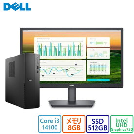 Dell(デル) デスクトップパソコン DELL スリム デスクトップ Core i3 14100・8GBメモリ・512GB SSD搭載モデル・21.45型・新品