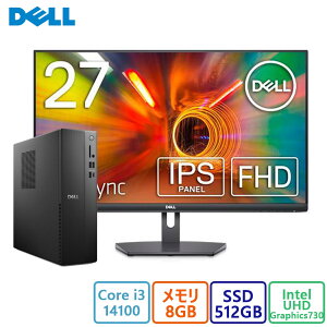 Dell(f) fXNgbvp\R DELL X fXNgbv Core i3 14100E8GBE512GB SSDڃfE27.0^EVi