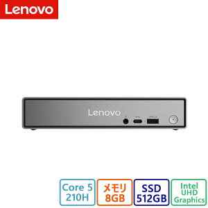 Lenovo(m{) fXNgbvp\R Lenovo ThinkCentre neo 50q Tiny Gen 5 ECore 5 210HE8GBE512GB SSDځEVi