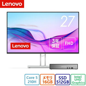 Lenovo(m{) fXNgbvp\R Lenovo ThinkCentre neo 50q Tiny Gen 5 ECore 5 210HE16GBE512GB SSDځE27.0^EVi
