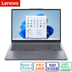 Lenovo(m{) m[gp\R Lenovo IdeaPad Slim 3 Gen 10 AMD Ryzen 5 7533HSE24GB[E512GB SSDE16^WUXGAtځEVi