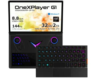 �|�[�^�u���Q�[�~���OPC 8.8�^ G1 ONEXG1-373220 [Windows11 Home /AMD Ryzen AI 9 /�������F32GB /SSD�F2TB /�p��ŃL�[�{�[�h /2025�N5�����f��]