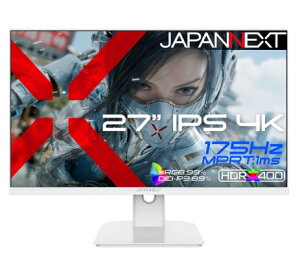 �Q�[�~���O�t���f�B�X�v���C(27�^/4K 3840×2160/IPS(TFT)/175Hz/1ms/HDR400/HDMI2.1/DP1.4)(�z���C�g)JN-IPS27G175U-W