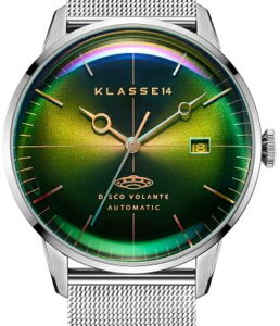 KLASSE14 �r���v DISCO VOLANTE STARDUST Silver with Mesh Strap 40mm Automatic WDI19SR004M