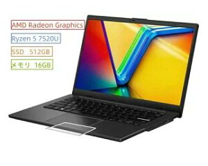 �������� ASUS(�G�C�X�[�X) �m�[�g�p�\�R�� ASUS Vivobook Go 14/Ryzen 5/16GB/512GB/14.0�^/Windows 11/Microsoft Office 2021/�V�i