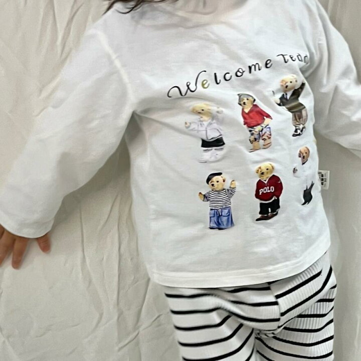 楽天市場】【在庫処分セール中！】Tシャツ ベビー キッズ ロンT クマ 