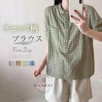 楽天市場】タータンチェック シャツ（袖の長さ半袖）（トップス 