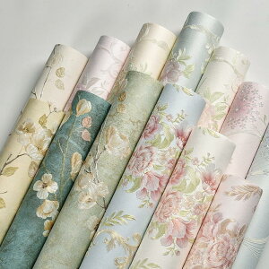 送料無料 壁紙シール 不織布シール リメイクシート 幅53cm全長5m 花柄 ウォールステッカー 自己粘着 のり付き diy 天井 壁紙シート DIY カット可能 断熱 防水 防汚 無毒 wallpaper 壁材 家具 おしゃ