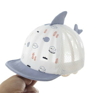 送料無料 ベビー帽子 キャプ サメデザイン 野球帽子 新生児 帽子 つば広い 春 韓国風 ベビーファッション 赤ちゃん ベビー 可愛い おしゃれ 女の子 出産準備 出産祝い 楽天海外通販
