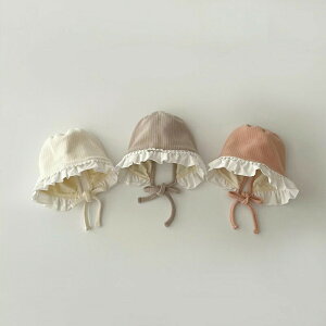 送料無料 ベビー帽子 新生児 帽子 春 耳カバー帽子 韓国風 リボン付き レース付き かわいい ベビーファッション 赤ちゃん ベビー 可愛い おしゃれ 女の子 出産準備 出産祝い 楽天海外通販