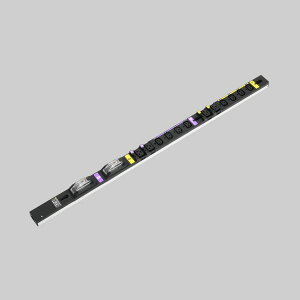 Яアメリカン電機 【HA9122VS】黒色 0Uコンセントバー 30A入力 IEC C-13×8ヶ口+IEC C-19×4ヶ口 スリムタイプ 20A安全ブレーカ付 受注生産