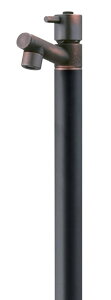 ▲竹村製作所 【S-10ASWB-1313100】蛇口一体型デザイン水栓柱 S-10ASWB (アクアマールW・ブラックブロンズ) 補助蛇口付〔FE〕