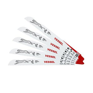 ∀ベッセル/VESSEL 【SBC-1820-5】チーターブレード(金属用) 5枚組 (200mm/18山) セーバーソーブレード (4907587030979)