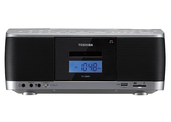 チャンネル 東芝(TOSHIBA) TY-CDX91-S SD/USB/CDラジオカセット