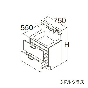 TOTO yLDSFS075BQLMN1zʉϑ ~hNX IN^[uLite 2io  JE^[800mm Ԍ750mm ʒnkGAl