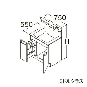 TOTO yLDSFS075BJADS1zʉϑ ~hNX IN^[uLite Јo +̏dv[ JE^[800mm Ԍ750mm nkGAl