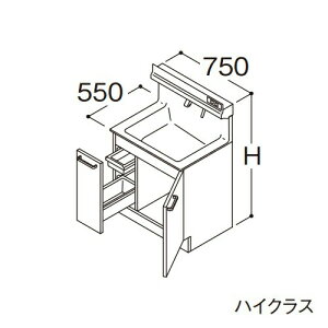 TOTO yLDSFS075BJJDN1zʉϑ nCNX IN^[uLite Јo Ȃ+̏dv[ JE^[800mm Ԍ750mm ʒn 󒍖1TkGAl