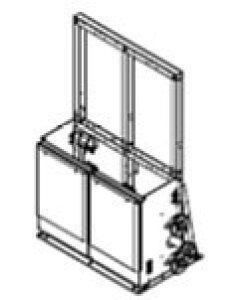 ●♪パーパス 給湯器 部材【MD-S21-50】片側2台掛け台セット 組み立て済み