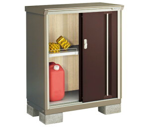 ●u.イナバ物置/稲葉製作所 二重構造収納庫【KMW-096B】CB クラシックブラウン KMW ナイソーシスター 全面棚タイプ 基礎ブロック別途 注2週