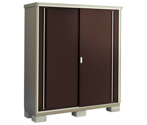 ●u.イナバ物置/稲葉製作所 二重構造収納庫【KMW-176E】CB クラシックブラウン KMW ナイソーシスター 全面棚タイプ 基礎ブロック別途 注2週