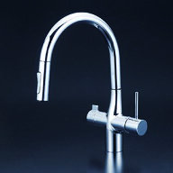 πKVK 水栓金具【KM6081SCECHS】キッチン水栓 浄水カートリッジセット付 ビルトイン浄水器用シングルシャ…