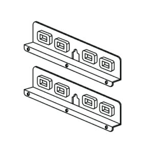 リンナイ ガス給湯器 部材【UX-BSWS-A-UW】(24-5802) 防振壁掛金具 RVD-Aシリーズ・RUX-SAシリーズ〔GH〕