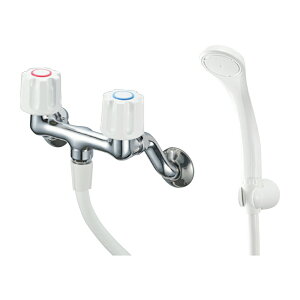 三栄水栓/SANEI 水栓金具【SK110-W-13】ツーバルブシャワー混合栓(共用形)〔FA〕