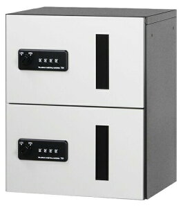 捺印なし 「捺印付タイプを同時購入必須商品」●u.田島メタルワーク【GXC-2F】宅配ボックス 小型荷物用 屋内・前入前出 スチール 受注生産