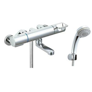 INAX/LIXIL 【BF-KA147TSM】サーモスタット付シャワーバス水栓 洗い場専用 クロマーレS エコアクアシャワーSPA(めっき仕様) 一般地用〔IE〕