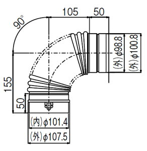 iC KX ށyEFL-1090NJz(24-6406) 100KP90°G{kGHl