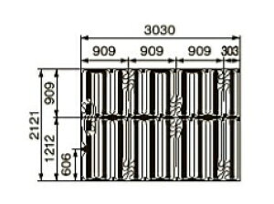 ●コロナ【SUP-A2130HS】床暖房用フロアマット 2,121×3,030×12mm〔FA〕