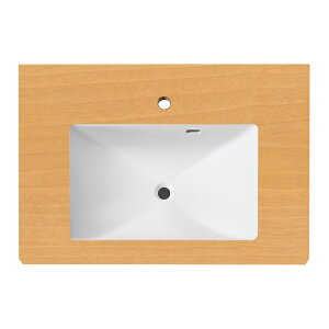 三栄水栓/SANEI【HW20-TLBR】オーセンウッド ボウル一体型洗面カウンター 受注生産〔FA〕