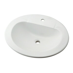 ●カクダイ【#CL-K1000AC】丸型洗面器//1ホール〔GB〕