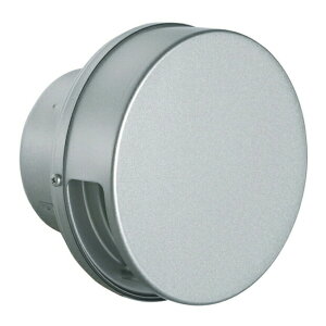 バクマ工業 【ND-250FV】丸型フラットフード付換気口 防火ダンパー付 シルバーメタリックライト〔HI〕