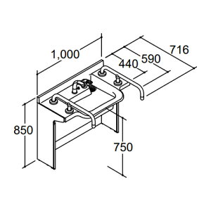 INAX/LIXIL ʉϑyVHO-1007J1T(P)-NzhDPAEJE^[  ʒn ǔr ʊ퍂750 Ԍ1000 2TkGEl