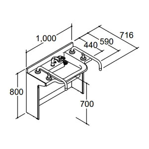 INAX/LIXIL ʉϑyVHO-1007J1T(P)-NDzhDPAEJE^[  ʒn ǔr ʊ퍂700 Ԍ1000 2TkGEl