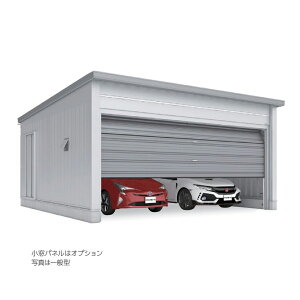 ●u. イナバ物置/稲葉製作所【WG-D6058MP】WG イナバガレージ タフレージ オーバースライド 2台収納タイプ 一般型 注2週