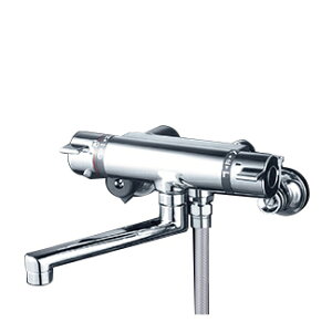 KVK 水栓金具【KF800TNS2】浴室用水栓 壁付サーモスタット式シャワー メッキワンストップシャワーヘッド 一般地〔HB〕