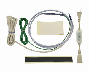 カクダイ/GAONA/ガオナ【GA-KE002】これカモ 凍結防止ヒーター2m サーモスタットつき (水道管の凍結防止 金属管・樹脂管兼用)〔▽〕