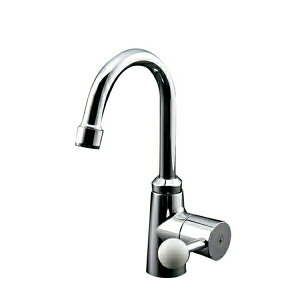 TOTO 単水栓【TL106AQR】スパウト回転式・泡まつキャップ付き 立水栓 ハンドル回転角度90° 一般地・寒冷地共用〔GE〕