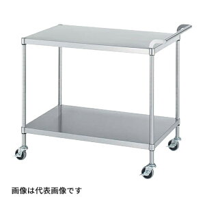 ●u.ヤマキン/山金工業 【MN02-7560-U75】ステンレスワゴン 2段タイプ SUS304 W750×D600×H800 組立式